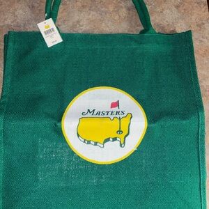 Masters Emerald Green Tote with Yellow Logo